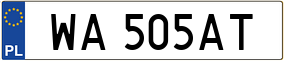 Trailer License Plate